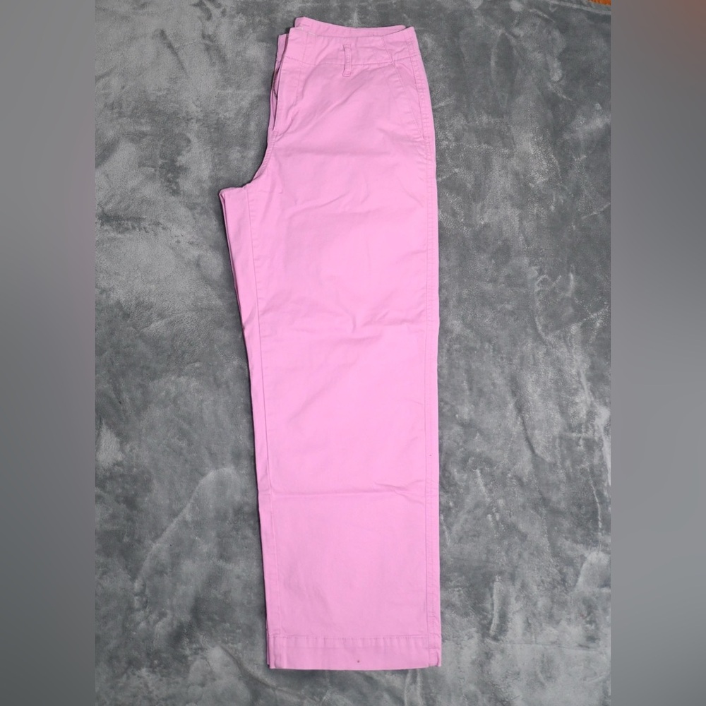 High rise straight ankle chino pants